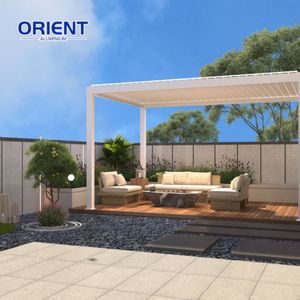 Offre spéciale Pergola bioclimatique motorisée en aluminium Usine Pergola 5x6 en aluminium <span class=keywords><strong>Louvre</strong></span> électrique Pergola en aluminium pour parc - Product Image 2