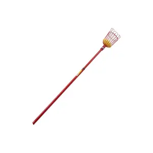 Raccoglitore di frutta Apple Peach Tree Metal frutteto Head Basket Catcher Garden Fruit picker Tool con manico in alluminio