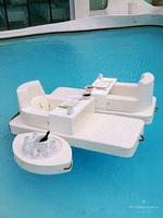 Plateau de service flottant en cuir pour table, en EVA, imperméable, pour fête au bord de la piscine, vente en gros, OEM