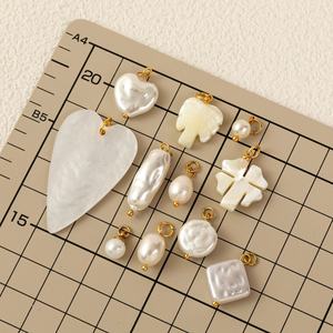 Componentes de Joyería: Cadena Suelta Básica DIY de Acero Inoxidable con Baño de Oro de 18K al Vacío, Colgante de Concha de Perla Daquan - Product Image 2