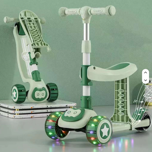 Trottinette enfant réglable avec 3 roues LED clignotantes, trottinette de sport d'extérieur pour enfants, garçons et filles - Product Image 6