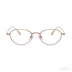 <span class=keywords><strong>Lunettes</strong></span> <span class=keywords><strong>de</strong></span> style coréen XPZ en titane or rose, monture ovale petite, légères, durables, monture intégrale, unisexe, <span class=keywords><strong>pour</strong></span> usage quotidien et professionnel/décontracté - Product Image 2