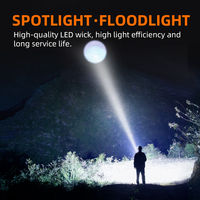 Projecteur LED Rechargeable imperméable longue Distance, éclairage d'extérieur, chasse, nouveau Design