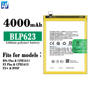 BLP623แบตเตอรี่ Li-ion polyer แบบชาร์จได้100% ของแท้สำหรับ <span class=keywords><strong>Oppo</strong></span> <span class=keywords><strong>R9S</strong></span> Plus F3 Plus แบตเตอรี่ CPH1613 CPH1611 - Product Image 2