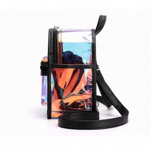 Fashion <b>Mini</b> Women Laser Transparent <b>Backpacks</b> Waterproof Dry Holographic Pvc Jelly <b>Backpack</b> for Girls Children Beach - Product Image 4