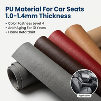Cuir PU écologique sur mesure de 1,5 mm pour housses de siège auto, orange, simili cuir argenté 40 cm pour coussin, fabriqué en Asie du Sud-Est