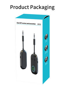 Nouvelle conception Émetteur BT 5.3 Récepteur <span class=keywords><strong>Bluetooth</strong></span> AUX 2 en 1 Adaptateur audio automatique 3,5 mm Kit voiture universel Mp3 BR08T - Product Image 6