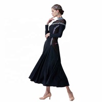 M-19392 moderne en Gros robe de danse à manches longues bal robe de formation de haute qualité lisse pratique robe à vendre
