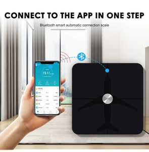 Pengukuran otomatis elektrik wifi analisis tubuh skala pintar digital pintar untuk berat badan dan lemak - Product Image 2