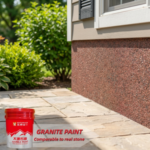 Peinture acrylique effet granit Wufushan, très vendue, pour murs extérieurs, revêtement liquide texturé pour murs, application par pulvérisation - Product Image 2