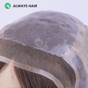 Peluca médica <span class=keywords><strong>de</strong></span> silicona para mujer, cabello humano para pacientes con cáncer, <span class=keywords><strong>18</strong></span> ", cabello chino atado a mano, transparente, antideslizante, gorro <span class=keywords><strong>de</strong></span> silicona suave - Product Image 3