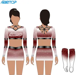 Team Girls Cheer Leading Dress Beauty Custom Cheerleading Uniforms