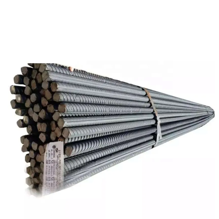 Batang besi rebar baja tarikan tinggi cacat untuk konstruksi bangunan 10mm batang besi Rebar baja