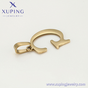 A00573025 Xuping เครื่องประดับแฟชั่นของขวัญง่ายคลาสสิกตัวอักษรกลาง <span class=keywords><strong>g</strong></span> 14K สีจี้สแตนเลส - Product Image 5