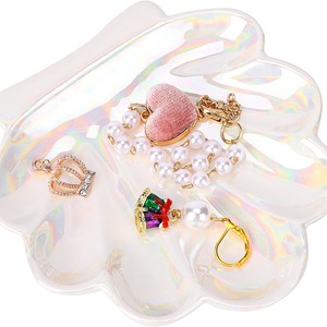 <strong>Ceramic</strong> <strong>Jewelry</strong> Storage <strong>Box</strong> Shell Shape Necklace Pendant Tray Mini <strong>Jewelry</strong> Organizer Home Decoration - Product Image 3