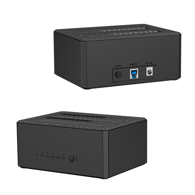 TRANSBLUE Superior Quality Duplicator Ssd Docking Station 2bay 2.5"/3.5" SATA HDD/SSD Hard Drive Clone Docking Station