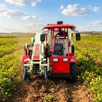 Moins cher : Moissonneuse-batteuse automatique autopropulsée pour arachides avec boîte de vitesses, machine de récolte haute efficacité, cueilleuse de cacahuètes