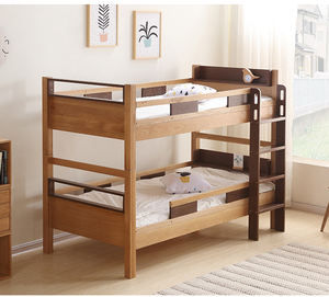 Diseño moderno Seguridad Bebé Haya Pino Madera Cama de noche <span class=keywords><strong>Cuna</strong></span> Gemelos Litera - Product Image 5
