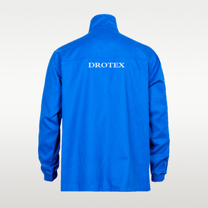 Camisa de Trabajo FRC Personalizada, Resistente al Fuego, Antiestática, Resistente a Ácidos, de Algodón Azul Metallurgico Químico, Larga Duración - Product Image 3