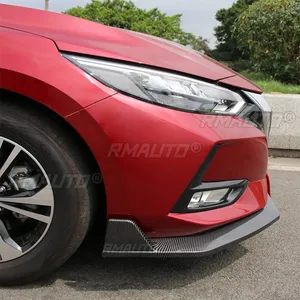 Lèvre de pare-chocs avant Sylphy aspect fibre de carbone, style sport, séparateur de pare-chocs avant, kit carrosserie pour Nissan Sylphy 2016-2019, accessoires auto - Product Image 4