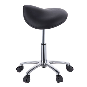 Barber Beauty Salon Light Weight Saddle Stool Adjustable <strong>Dental</strong> Ergonomic Bar Stools Swivel Stool With Wheels - Product Image 5