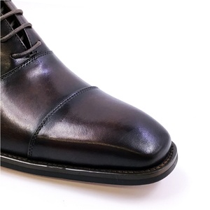 Chaussures pour hommes en cuir véritable de haute qualité, fabriquées à la main en Italie, avec logo personnalisé, lacets, confortables, légères, respirantes, pour le bureau et la carrière, automne - Product Image 5