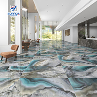 Carrelage Porcelaine CHINA SUNNDA Usine Foshan Carreau Porcelaine Poli Émaillé Pleine Masse Luxe Marbre Haute Brillance 600x1200mm