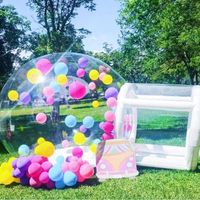 Maison Gonflable Transparente pour Enfants, 5m, en PVC 0,6mm, Certifiée CE, Idéale pour les Fêtes, Vente Chaude en Usine