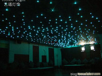 Paneles de luz de techo de cielo estrellado de 16W con efecto de estrella de disparo personalizado para club nocturno de cine en casa