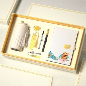 Servicios de Impresión de Logotipos Personalizados para Empresas, Taza de Café + Paraguas Plegable, Juego de Regalo de Cuaderno de Alta Calidad - Product Image 2