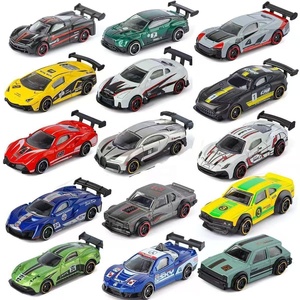 LASIVE TOYS Meilleures ventes transfrontalières : Ensemble de voitures de course sportives coulissantes en métal moulé sous pression <span class=keywords><strong>1</strong></span>:<span class=keywords><strong>64</strong></span>, jouet pour enfants, cadeau unisexe pour garçons - Product Image 1