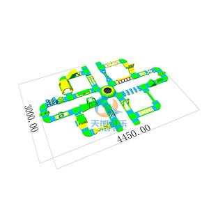 <span class=keywords><strong>Parc</strong></span> <span class=keywords><strong>aquatique</strong></span> gonflable géant personnalisé pour le divertissement, parcours d'obstacles commercial flottant pour la mer - Product Image 5