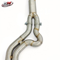 Section intermédiaire en acier inoxydable KM Premium 76-123 mm pour BMW M2 G87 M3 G80 M4 G82 S58 3.0T – Amélioration d'échappement sport à longueurs égales