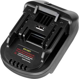 Adaptador de batería USB BS18MT para Bosch, 18V, GPA, BAT609, BAT610, BAT611, BAT612, BAT618, conversión a Makita, 18V, BL1830, BL1850, Li-ion - Product Image 2