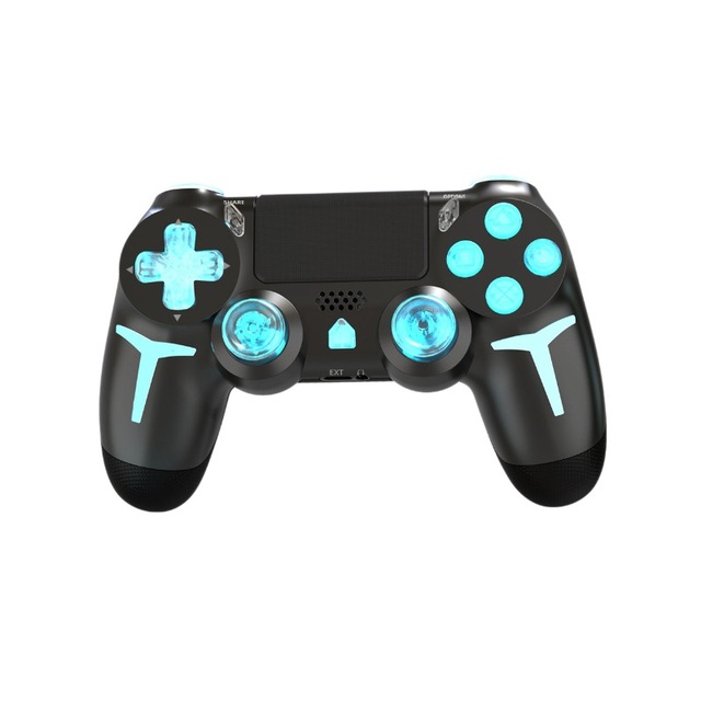 For Game Controller Joysticks RGB Lights Dual Vibration Vibration Motor Six-Axis Gyroscope Rechargeable Wireless for PC