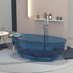 Baignoire en résine baignoire transparente bains à remous autoportants siil <span class=keywords><strong>iyo</strong></span> gus iskujira baignoire spa baignoire en résine transparente solide violette - Product Image 2