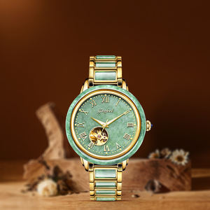OEM Factory Custom <b>Men</b> Jadeite <b>Watch</b> Automatic <b>Mechanical</b> <b>Men</b> Calendar Natural Jade <b>Watch</b> - Product Image 6