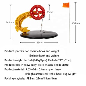 Bán Sỉ Đầu Câu Cá Trên Băng Đầu Chống Đóng Băng Với Trọng Lượng Và Móc Phụ Kiện Dụng Cụ Câu Cá - Product Image 4