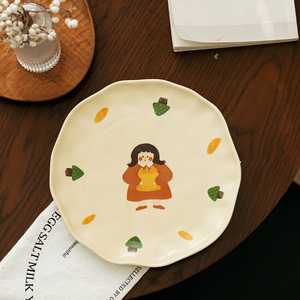 Ceramic Cartoon Tableware Dinner Dishes Mugs Home Hotel Irregular Porcelain <strong>Dinnware</strong> - Product Image 4