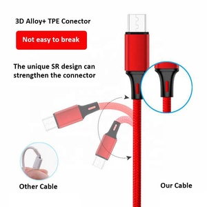1,<span class=keywords><strong>2</strong></span> m 5A <span class=keywords><strong>USB</strong></span> <span class=keywords><strong>2</strong></span> en 1 2in1 QC PD carga rápida <span class=keywords><strong>2</strong></span> Dual TYPE C TYPE-C USBC/<span class=keywords><strong>micro</strong></span> puertos <span class=keywords><strong>USB</strong></span> <span class=keywords><strong>cable</strong></span> cargador de datos para iPhone - Product Image 4