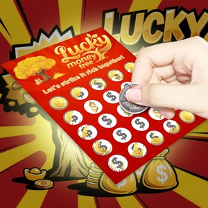 Winning Scratch Cards Custom Multi-Scratch Coating Matching Patterns Design Gambling Style Security Printing - Product Image 4