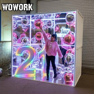 Wowork Bán Buôn Có Thể Tháo Rời Gương Backdrop Đi Bộ Trong Khung Ảnh Gian Hàng Cho Đám Cưới Sinh Nhật Đảng Tổ Chức Sự Kiện Trang Trí - Product Image 5