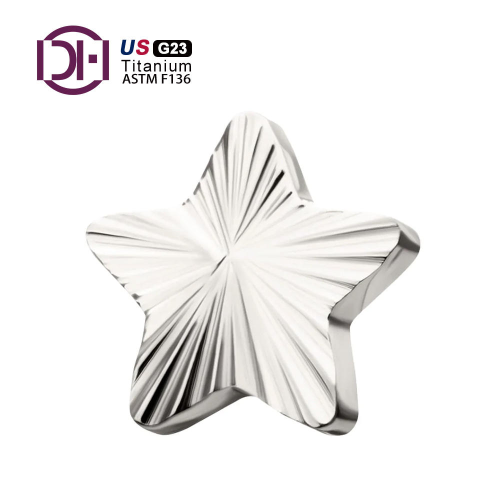 Titane naturel étoile