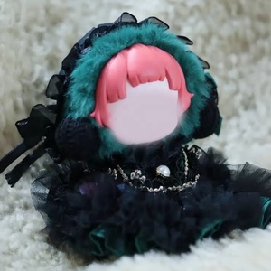Muñecas Ichiban Kuji de algodón personalizadas de alta calidad para Labubu para Skullpanda en varios tamaños, vestido <span class=keywords><strong>verde</strong></span> Vintage de una sola Correa - Product Image 5