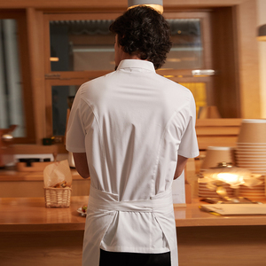 ชุดเครื่องครัวสไตล์ใหม่สำหรับผู้ชายคุณภาพสูงชุดทำงานเชฟแขนยาวสำหรับอบเครื่องแบบในร้านอาหารตะวันตก - Product Image 5