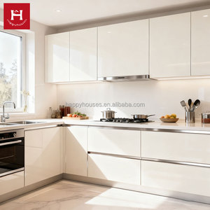 HAPPY HOUSES Ensemble de <span class=keywords><strong>cuisine</strong></span> économique 2999 $ – Meubles de <span class=keywords><strong>cuisine</strong></span> brillants sur mesure en PVC, petits modèles de <span class=keywords><strong>cuisine</strong></span> de luxe en MDF, fabrication directe - Product Image 1