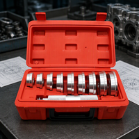 Lot de 3 clés à douille universelles rouges de 22 mm en acier à haute teneur en carbone pour capteur O2, outil de démontage automobile avec embout renforcé