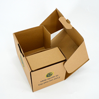 Venta al por mayor de cartón corrugado reciclable tamaño personalizado logotipo planta de embalaje flor entrega cajas de envío plegable