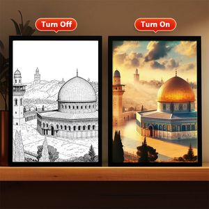 穆斯林4D发光二极管画耶稣框架灯夜灯宗教壁画家居装饰斋月基督教精美礼品创意 - Product Image 2