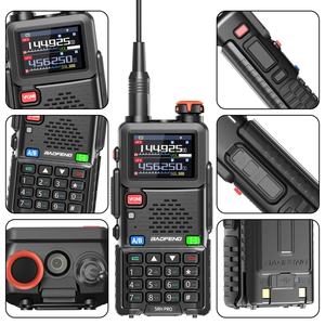 BFUV-5RH Pro de Largo Alcance, Bao Feng para GPS, Walkie-Talkie Multibanda de 128 Canales, Profesional para Comunicación, Negro, 10W - Product Image 6